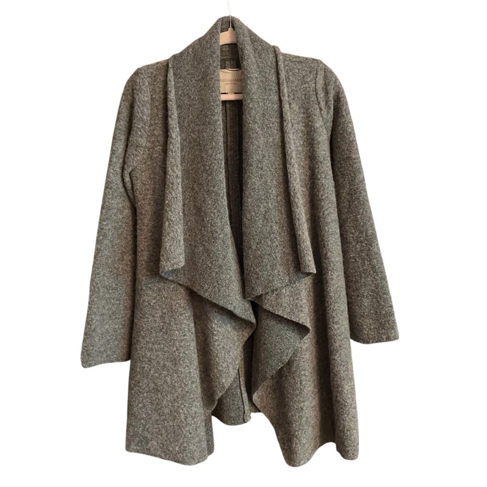 Marisa & Marie open-front waterfall cardigan-Pockets-Made in Italy-Size Large